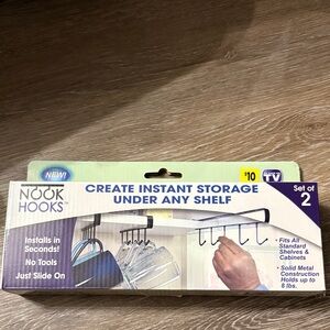 NIB-Instant Storage Under Shelf - Black